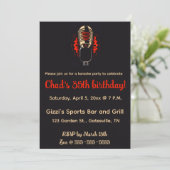 Invitation Carton d'invitation pour soirée karaoke avec micro (Debout devant)