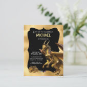 Invitation Carton d'invitation pour un anniversaire sur le th (Debout devant)