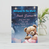 Invitation "Carton d'invitation pour un bébé garçon Twinkle S (Debout devant)