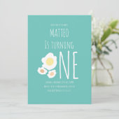 Invitation Carton d'invitation pour un premier anniversaire a (Debout devant)