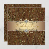 Invitation Carton d'invitation pour une fête d'anniversaire a (Devant / Derrière)