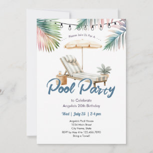 Invitation Carton d'invitation pour une fête d'anniversaire a