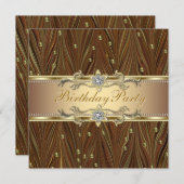 Invitation Carton d'invitation pour une fête d'anniversaire a (Devant / Derrière)