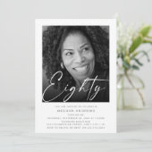 Invitation Carton d'invitation pour une fête d'anniversaire a (Debout devant)