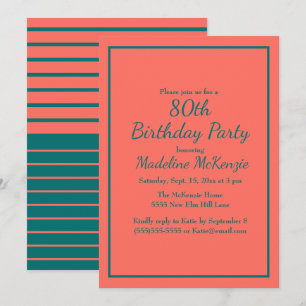 Invitation Carton d'invitation pour une fête d'anniversaire d