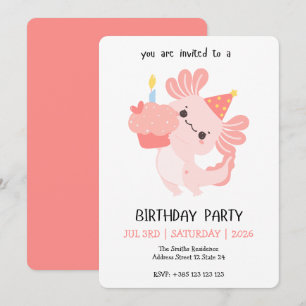 Invitation Carton d'invitation pour une fête d'anniversaire d