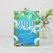 Invitation Carton d'invitation pour une fête d'anniversaire d (Debout devant)