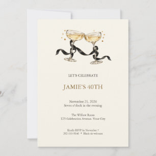 Invitation Carton d'invitation pour une fête d'anniversaire e