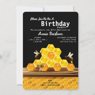 Invitation Carton d'invitation pour une fête d'anniversaire e