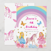 Invitation Carton d'invitation pour une fête d'anniversaire L (Devant / Derrière)