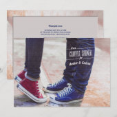 Invitation Carton d'invitation pour une fête de couples avec (Devant / Derrière)