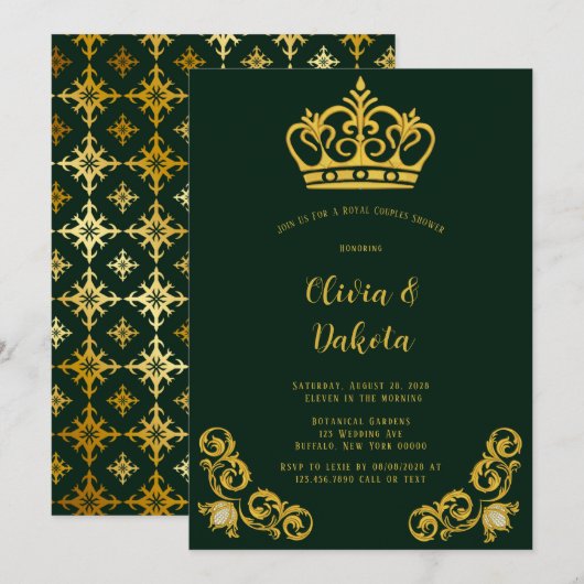 Invitation Carton d'invitation pour une fête de couples Couro (Devant / Derrière)