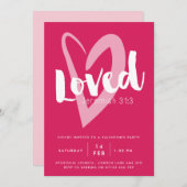 Invitation Carton d'invitation pour une fête de la Saint-Vale (Devant / Derrière)