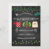 Invitation Carton d'invitation pour une fête de Noël avec un (Devant)