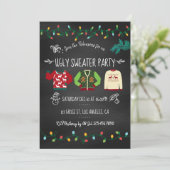 Invitation Carton d'invitation pour une fête de Noël avec un (Debout devant)