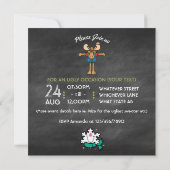 Invitation Carton d'invitation pour une fête de Noël avec un (Dos)