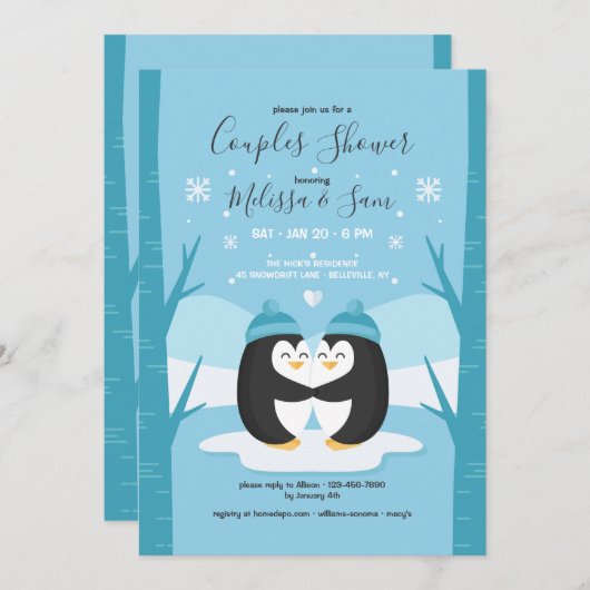 Invitation Carton d'invitation pour une fête prénatale de cou (Devant / Derrière)