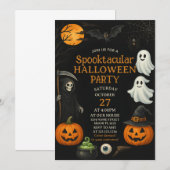 Invitation Carton d'invitation pour une nuit effrayante de Ha (Devant / Derrière)