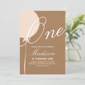 Invitation Carton d'invitation pour une première fête d'anniv (Debout devant)