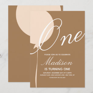 Invitation Carton d'invitation pour une première fête d'anniv