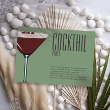Carton d'invitation pour une soirée cocktail Espre