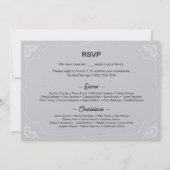 Invitation Carton d'invitation Quinceañera, Thème Paris, Tour (Dos)