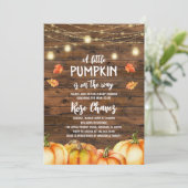 Invitation Carton d'invitation Rustique de Tomate de Automne (Debout devant)