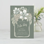 Invitation Carton d'invitation Rustique pour un Mariage avec (Debout devant)