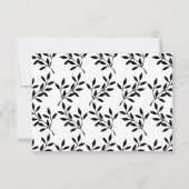 Invitation Carton d'invitation simple calligraphié noir pour  (Dos)