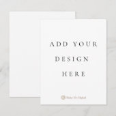 Invitation Carton d'invitation simple face 10,8x14 cm format  (Devant / Derrière)