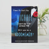 Invitation Carton d'invitation Smoking Garçon d'honneur Habil (Debout devant)