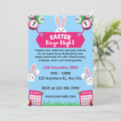 Invitation Carton d'invitation soirée Bingo de Pâques illustr (Debout devant)
