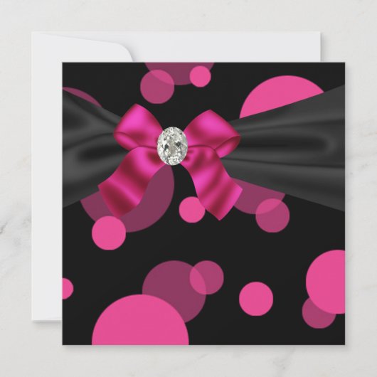 Invitation Carton d'invitation soirée tenue de soirée bulles  (Devant)