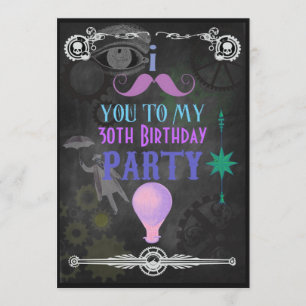 Invitation Carton d'invitation Steampunk pour toute occasion