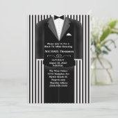 Invitation Carton d'invitation tenue de soirée mariage (Debout devant)