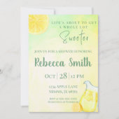 Invitation Carton d'invitation thématique Limonade jaune et v (Devant)