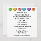 Invitation Carton d'invitation Thème Oiseaux Brillant Précieu (Dos)