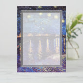 Invitation carton d'invitation, van Gogh nuit étoilée (Debout devant)