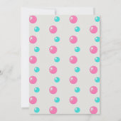 Invitation Carton mignon Sirène Anniversaire Invitation|Sea P (Dos)