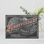 Invitation Cartons d'invitation 25e anniversaire de mariage r (Debout devant)