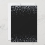 Invitation Cartons d'invitation 35e anniversaire noir paillet (Dos)
