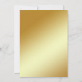 Invitation Cartons d'invitation 50e anniversaire Gold Flower (Dos)