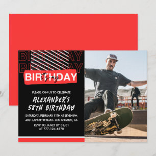 Invitation Cartons d'invitation 58e anniversaire Hommes Photo