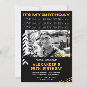 Invitation Cartons d'invitation 96e anniversaire Hommes Photo