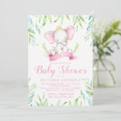 Invitation Cartons d'invitation à la baby shower de la prince (Debout devant)