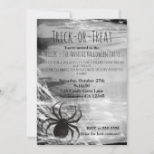 Invitation Cartons d'invitation à la fête d'Halloween toile d (Devant)