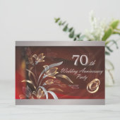 Invitation Cartons d'invitation à la fête du 70e anniversaire (Debout devant)