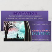 Invitation Cartons d'invitation à la fête sur le thème gothiq (Devant / Derrière)