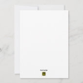 Invitation Cartons d'invitation à la soirée de fiançailles (Dos)