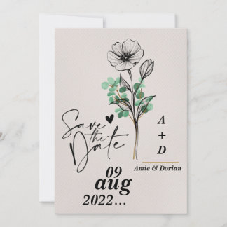 Invitation cartons d'invitation à sauver la date